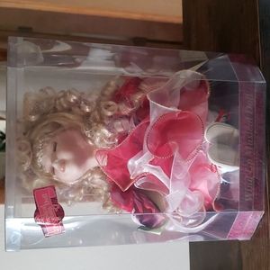 Wind Up Musical Porcelain Doll